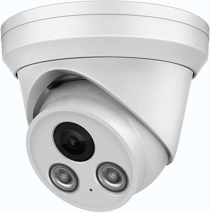 像素高清 poe ip 摄像机,带麦克风/音频的彩色/红外双光源*炮塔摄像头